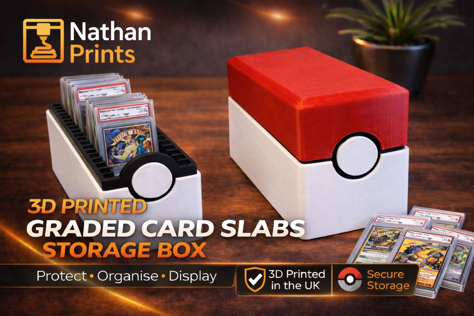 Pokemon Slab Storage Box, Poké Ball Style
