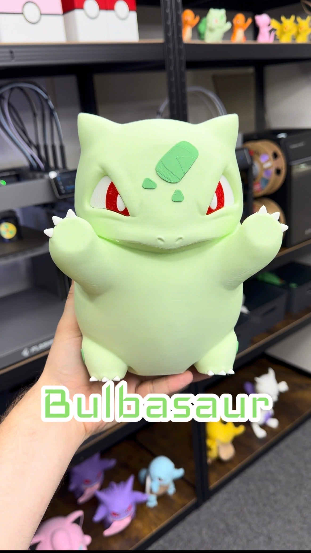 3D Printed Pokémon Window Figures, Multiple Characters