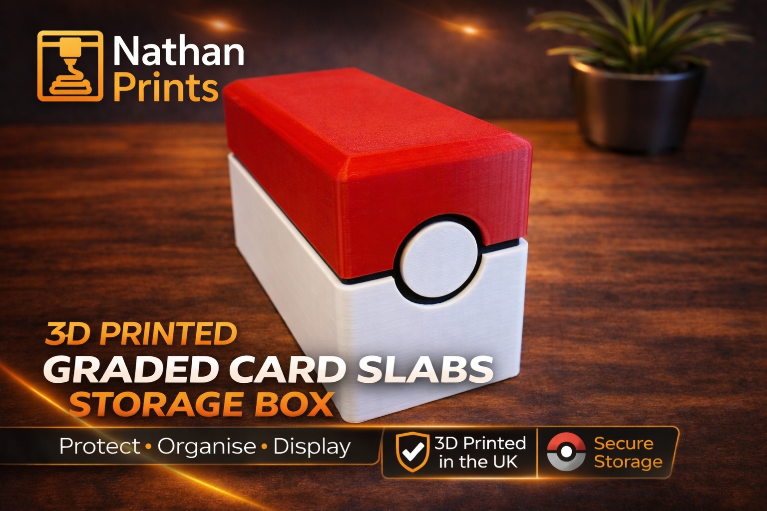 Pokemon Slab Storage Box, Poké Ball Style