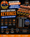 Additional NFC Keyrings, Existing Design, min. order 4