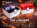 NathanPrints Poké Ball style top loader storage box